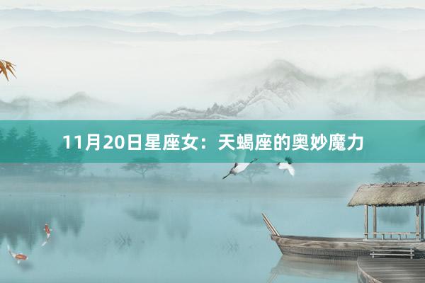 11月20日星座女：天蝎座的奥妙魔力